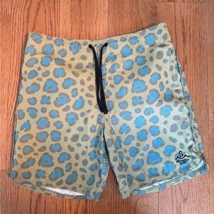 Seaesta Surf Blue Leopard Print Boardshorts - Size 28 Boys